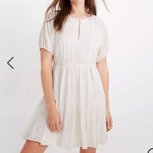 Madewell Eyelet Tassel-tie Mini Dress